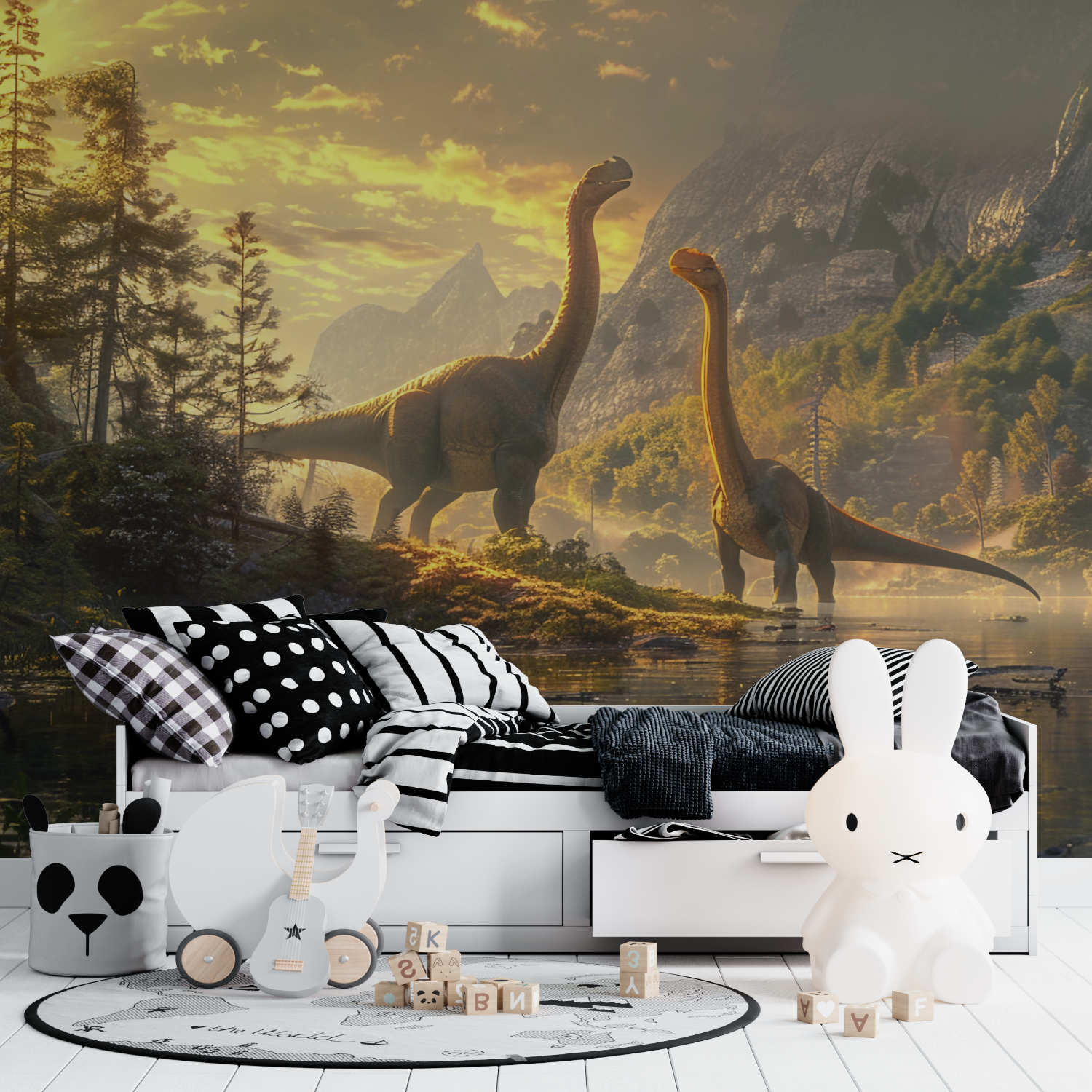 Dinosaur Lake Wallpaper | Murals Wallpaper