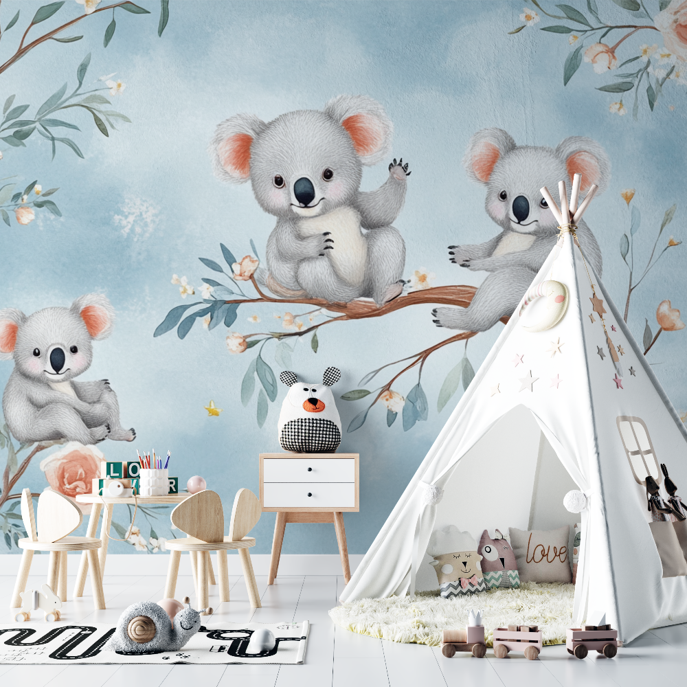 Koala and Child's Dream Wallpaper | Murals Wallpaper
