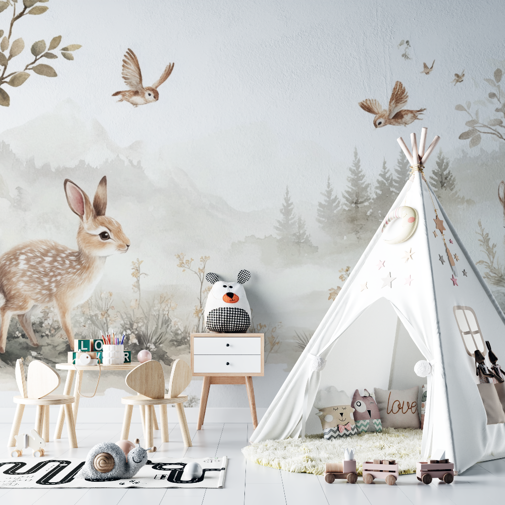 Enchanted Baby Forest Wallpaper | Murals Wallpaper