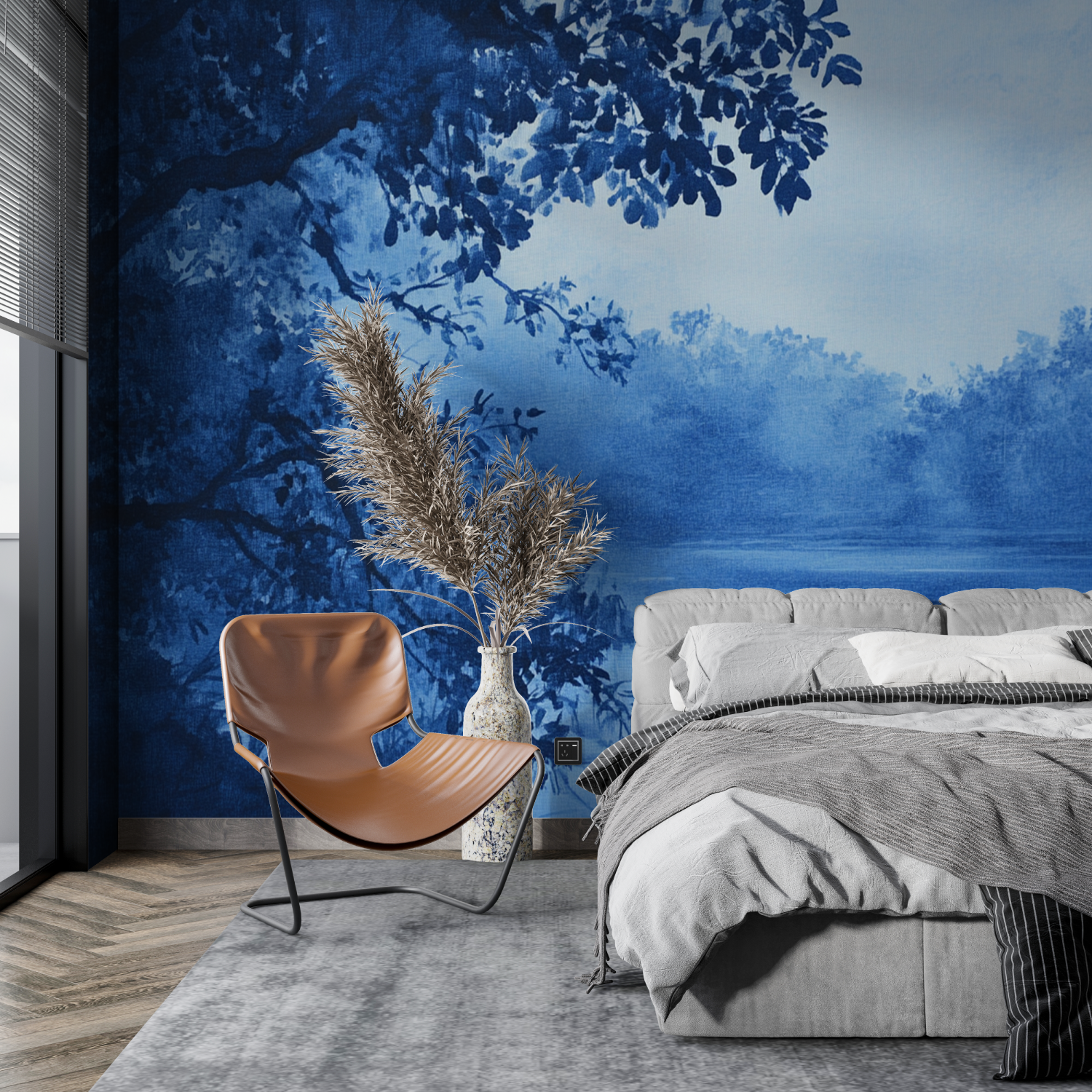 Blue Landscape Wallpaper | Murals Wallpaper