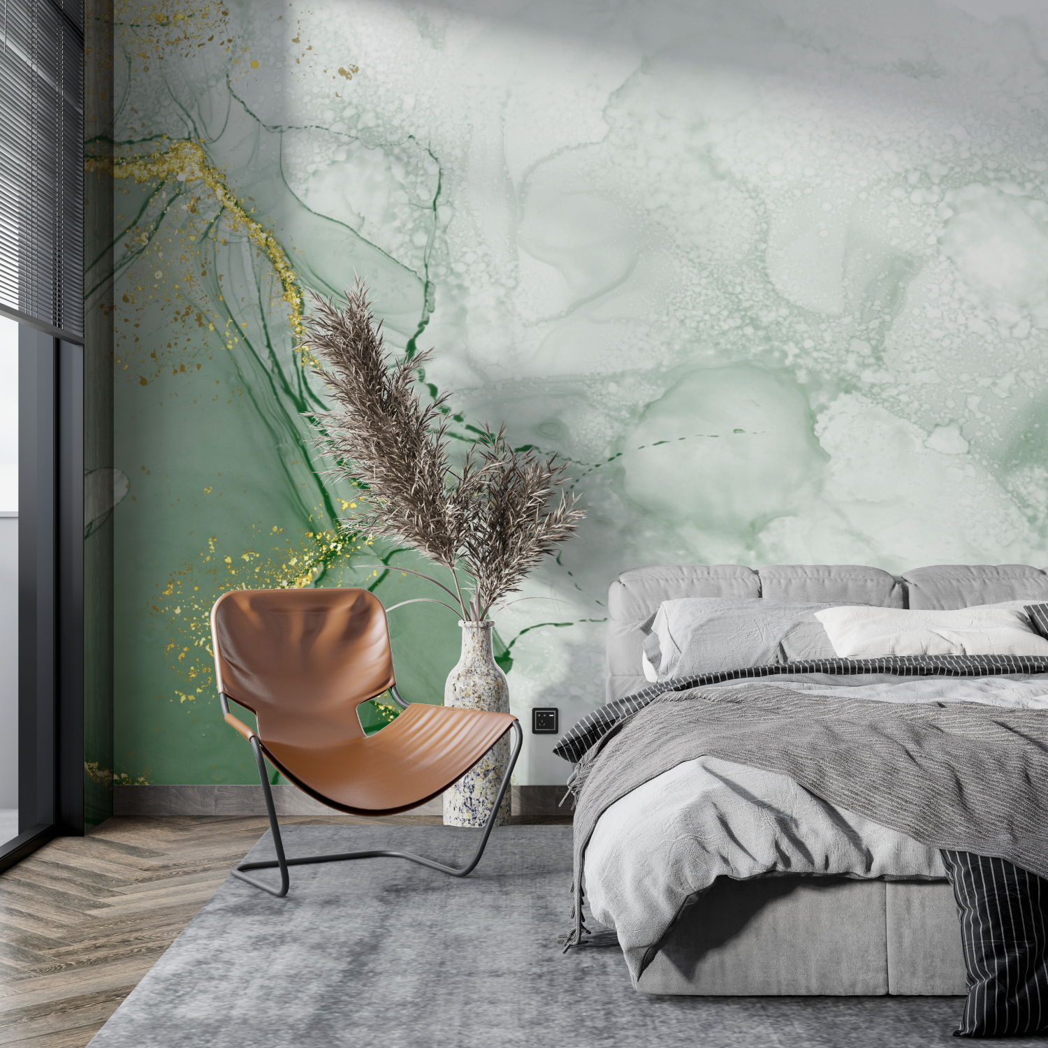 Green Marble Wallpaper | Murals Wallpaper