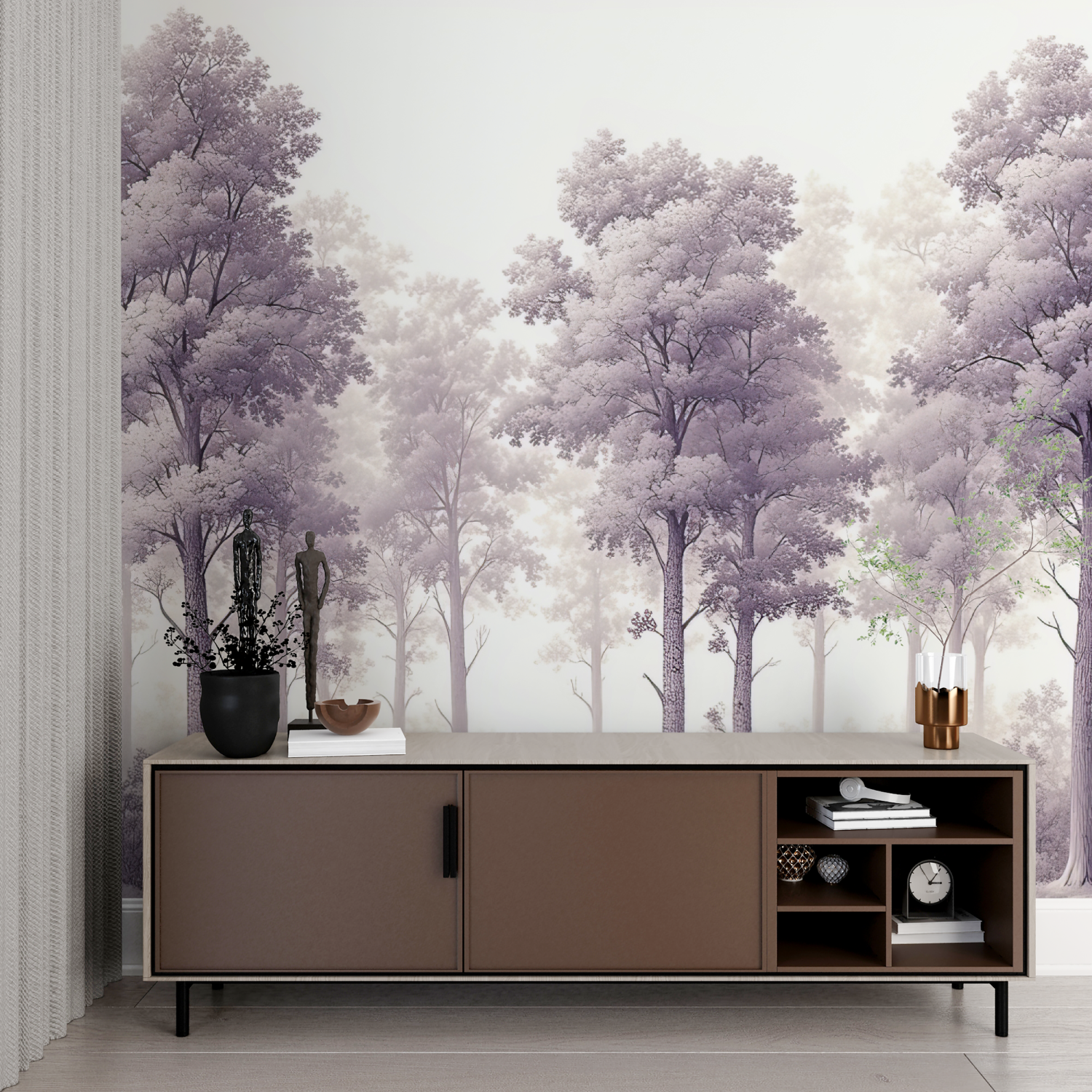 Purple Tree Wallpaper | Murals Wallpaper
