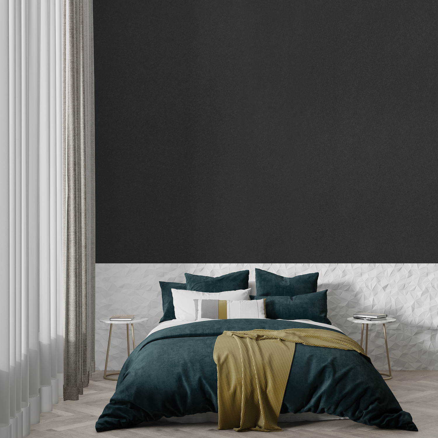 Solid Charcoal Grey Wallpaper | Murals Wallpaper
