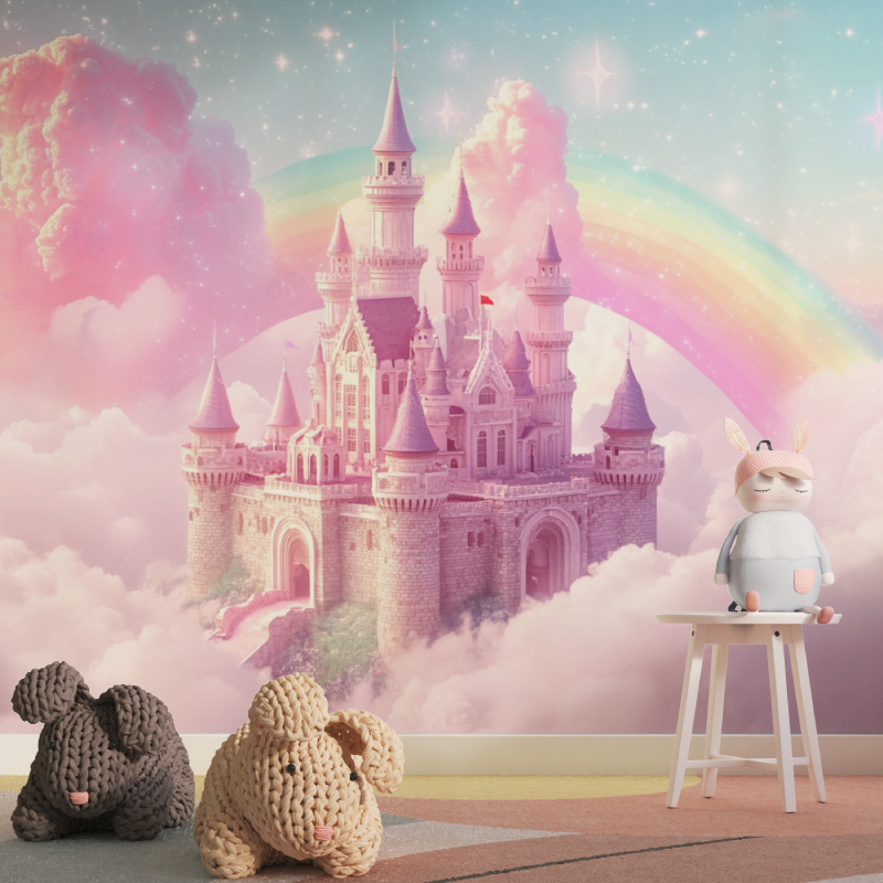 Princess Castle Wallpaper in the Clouds | Murals Wallpaper