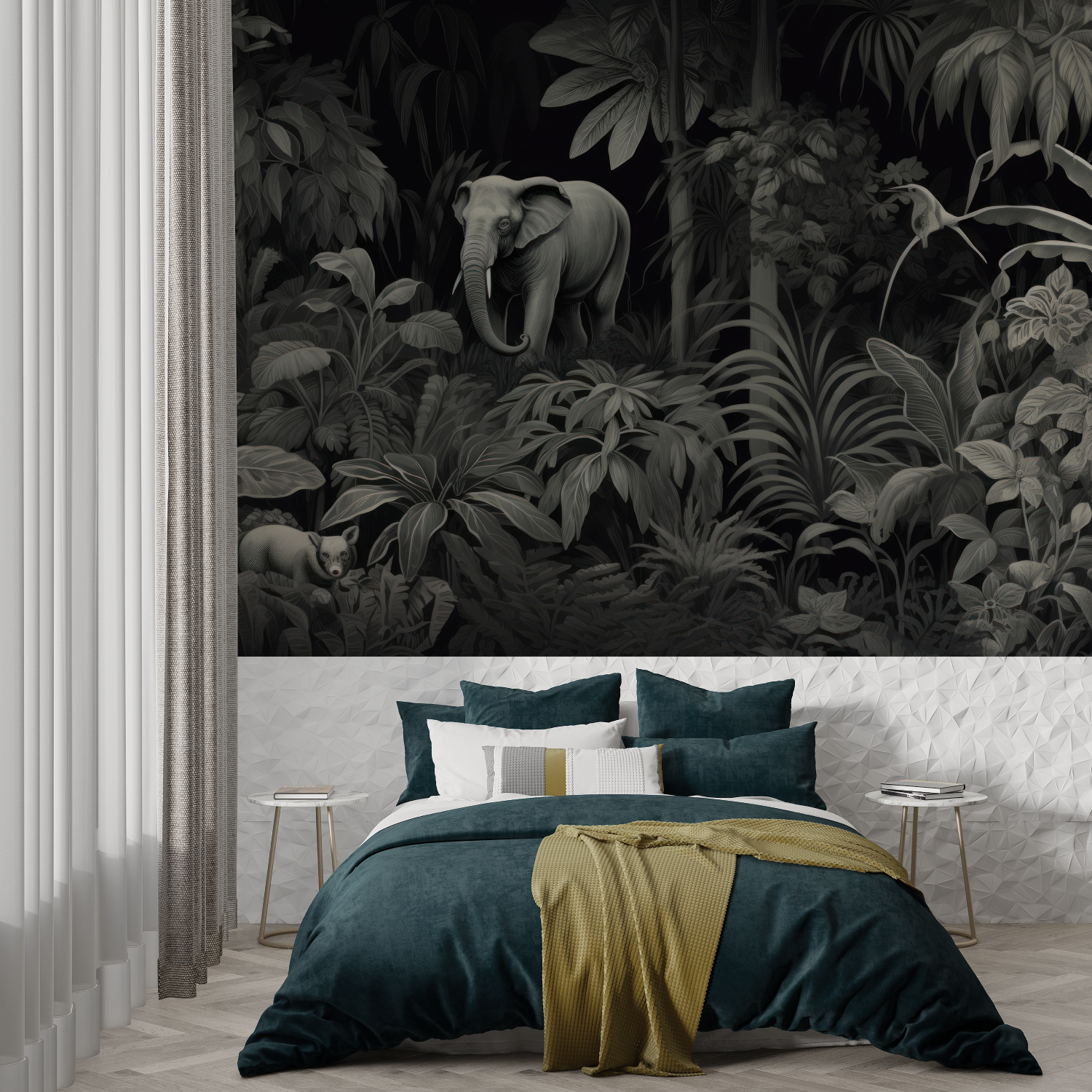 Tapete Jungle Noir – Französisch