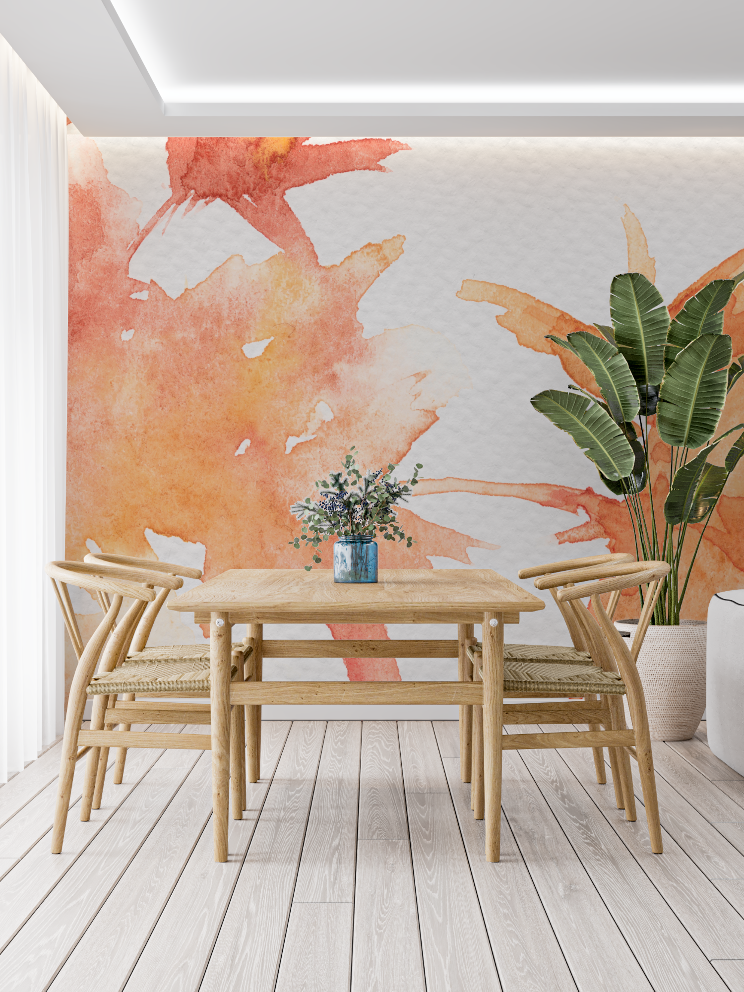 Orange Bedroom Wallpaper | Murals Wallpaper