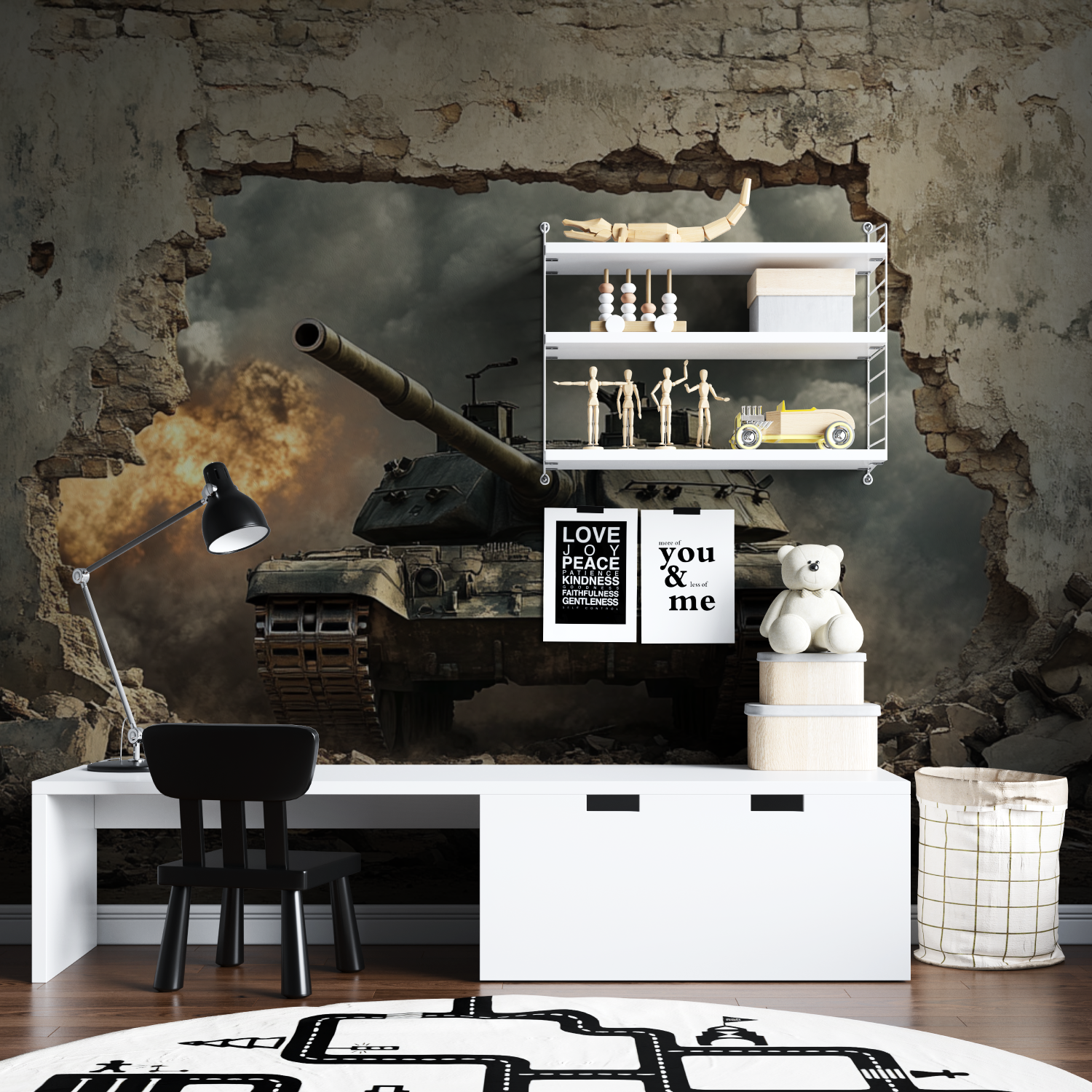 Classic Teen Assault Tank Wallpaper | Murals Wallpaper