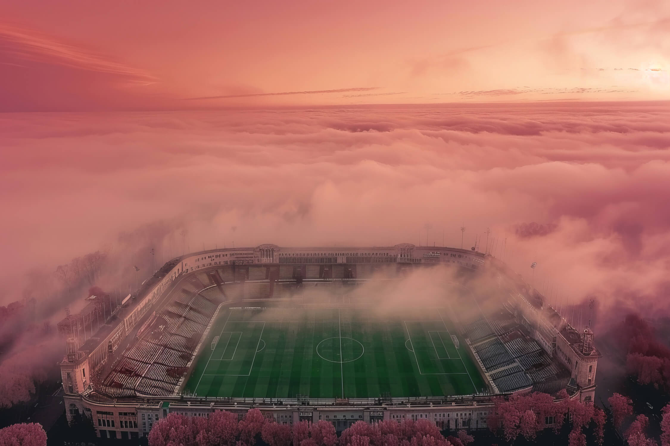 Panoramic Wallpaper Soccer Stadium | Murals Wallpaper