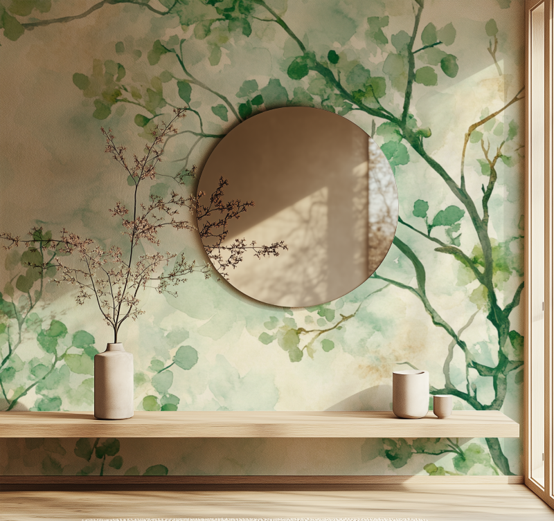 Leafy Tree Wallpaper | Murals Wallpaper