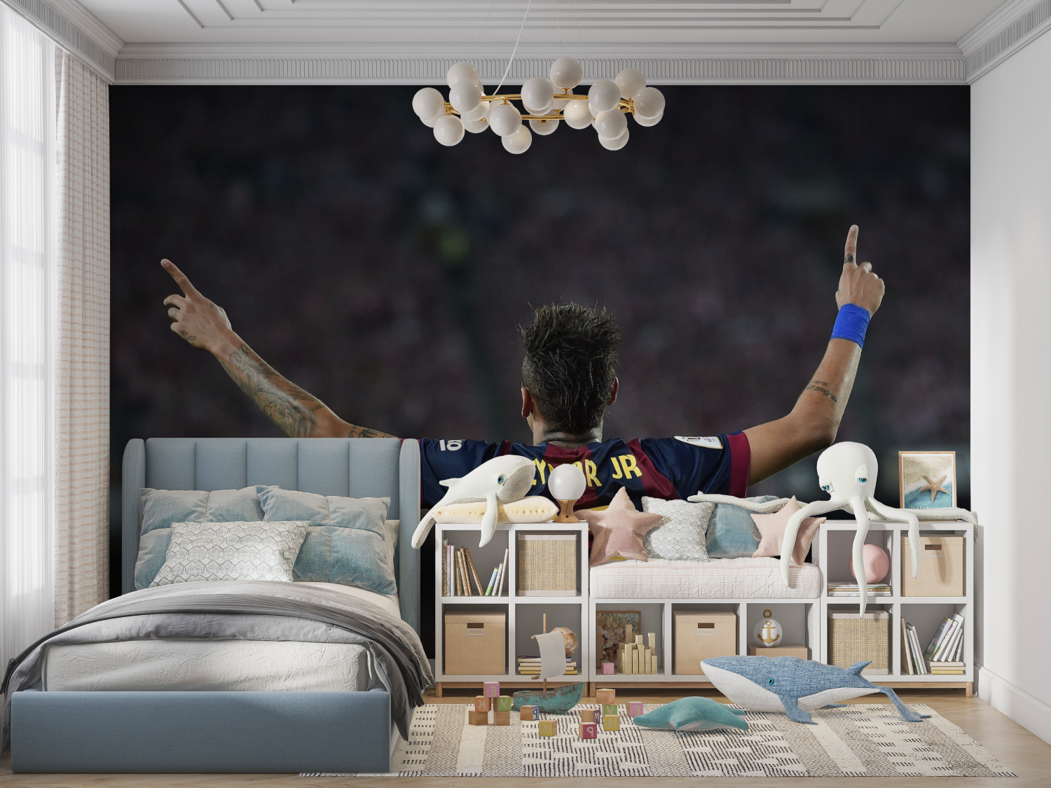 Neymar-Fußball-Hintergrundbild | Wandbild-Hintergrundbild