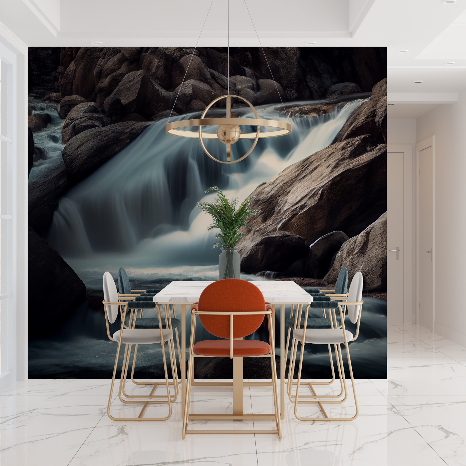 Waterfall Design Wallpaper | Murals Wallpaper