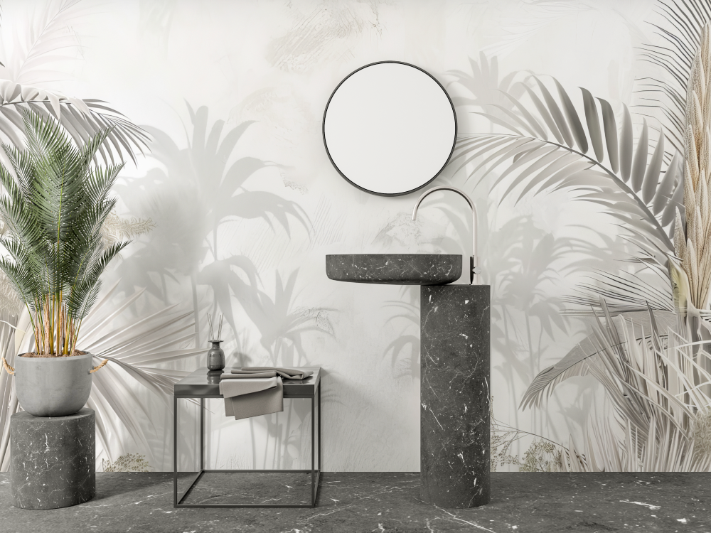 Jungle Design Bathroom Wallpaper | Murals Wallpaper