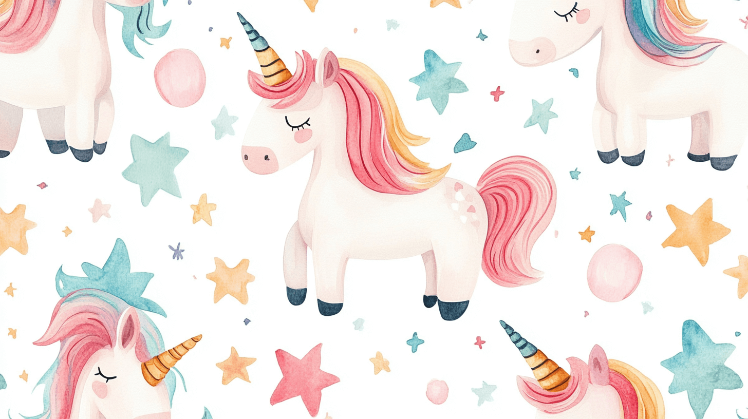 Cute Unicorn Wallpaper | Murals Wallpaper
