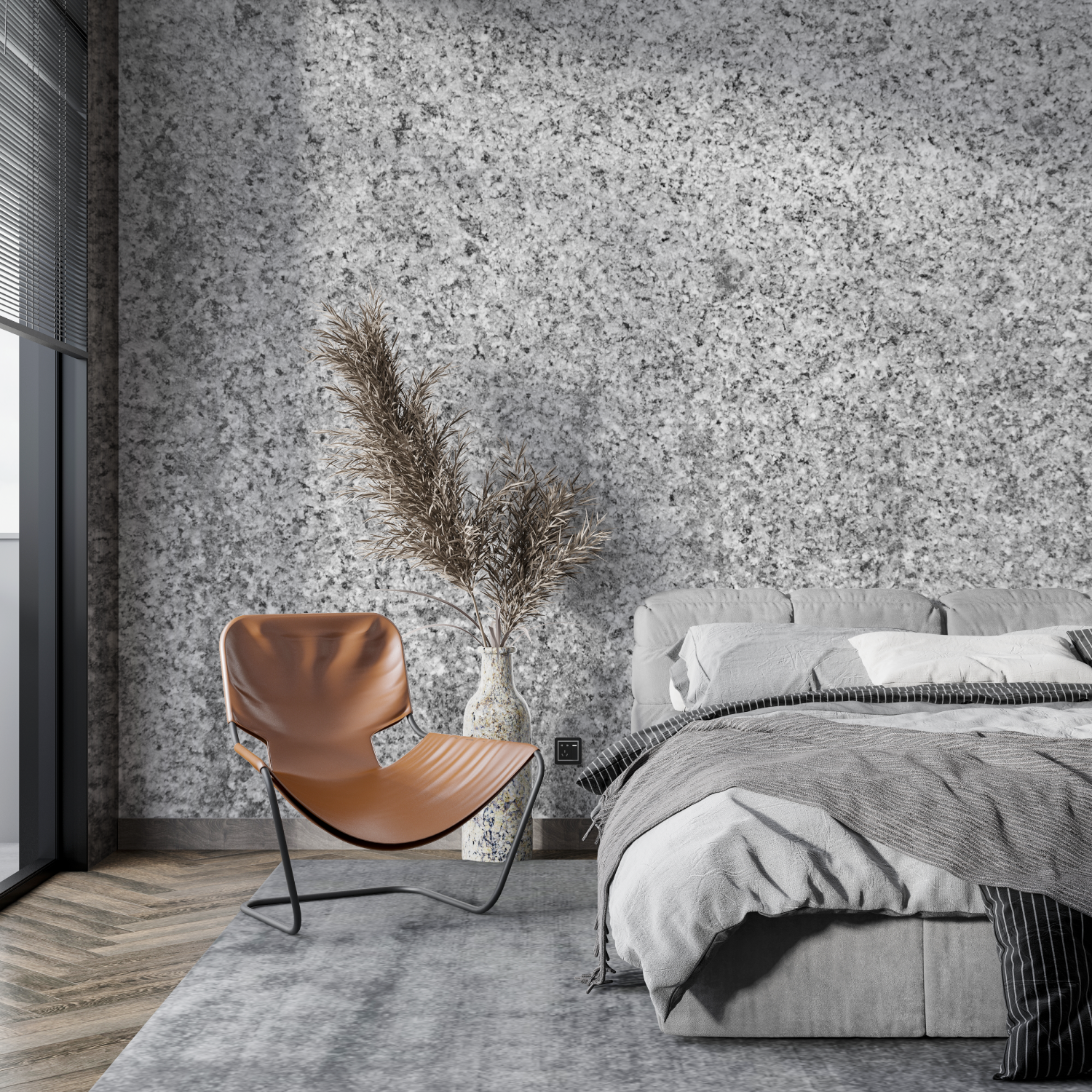 Glossy Gray Effect Wallpaper | Murals Wallpaper