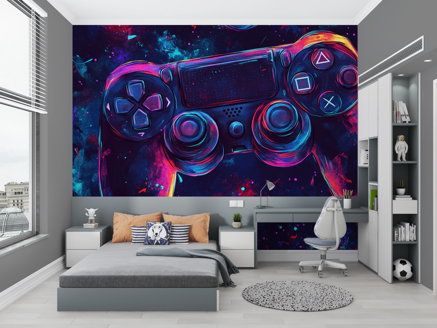 Hintergrundbild: Schmelzender Gamecontroller | Wandbild