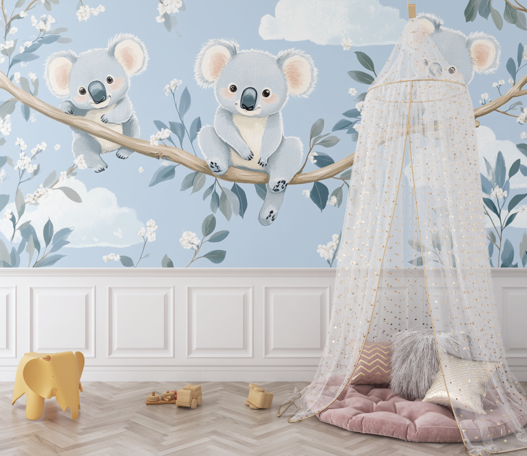 Koala Wallpaper and Starry Lullaby | Murals Wallpaper