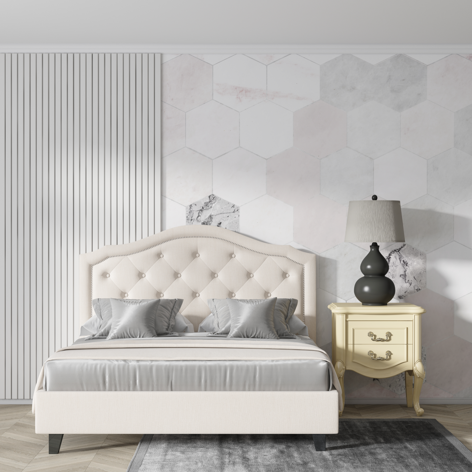 Gray and Pink Wallpaper | Murals Wallpaper