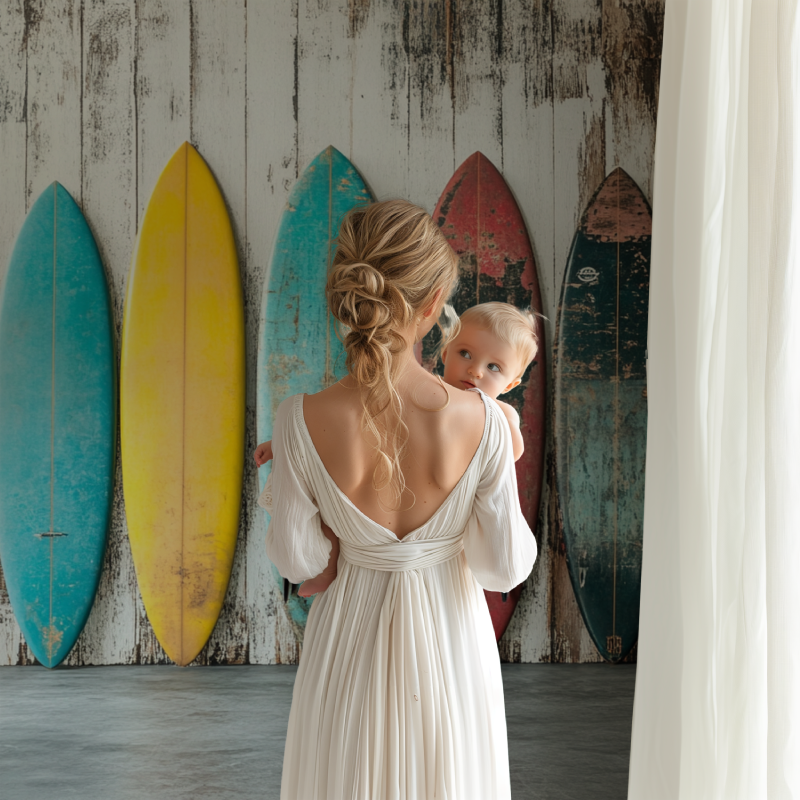 Papier malen, klassisches Surf-Vintage-BB123