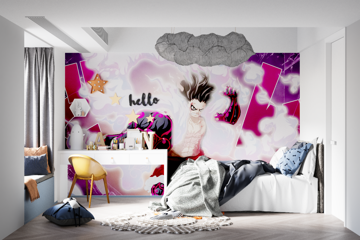 One Piece Purple Wallpaper | Murals Wallpaper