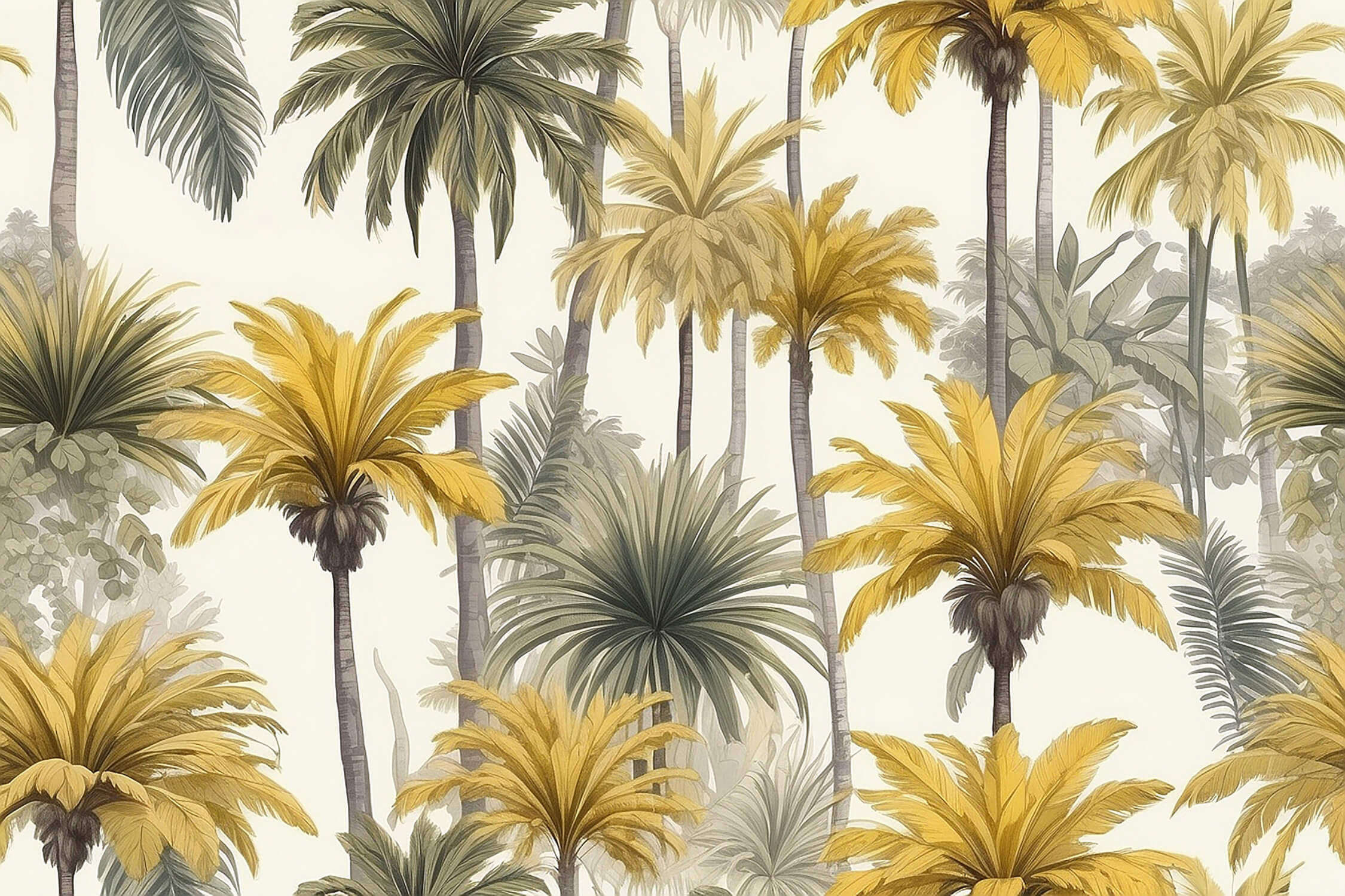 Yellow and Gray Wallpaper | Murals Wallpaper