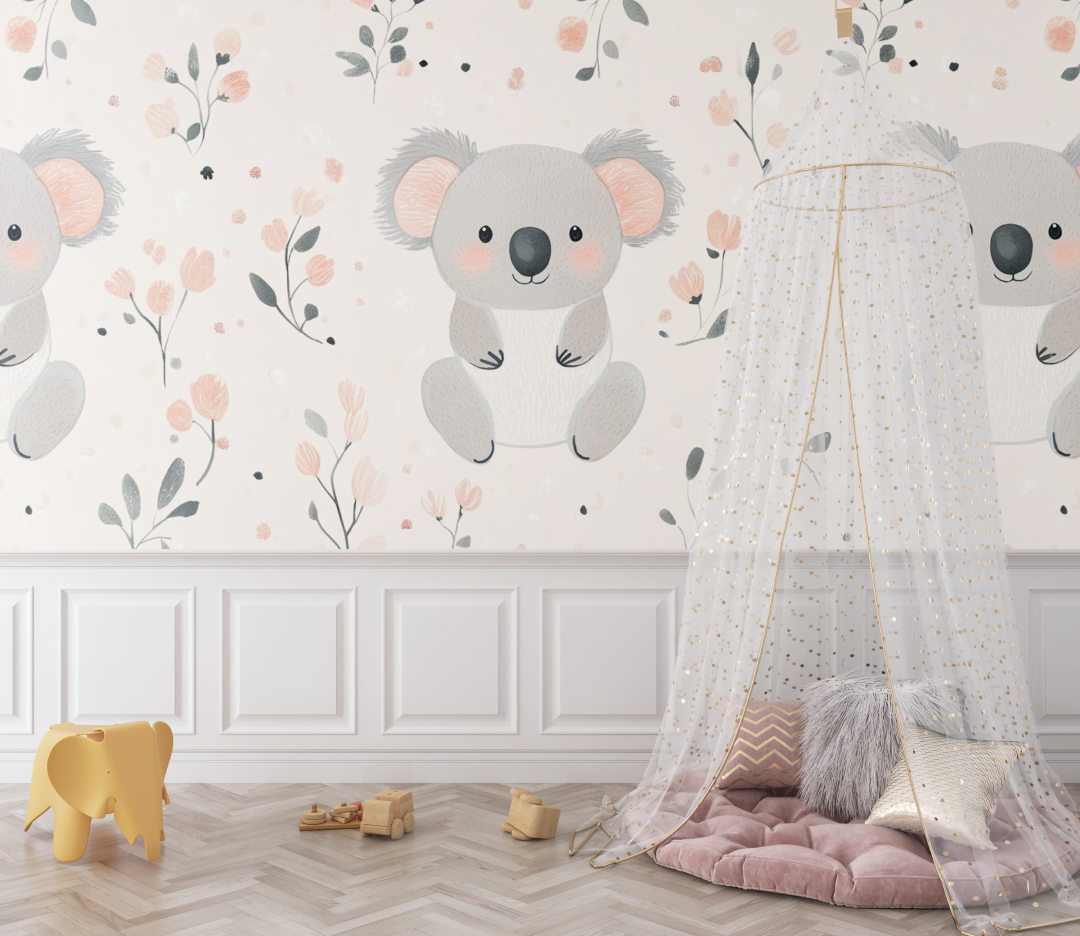 Koala and Soft Knit Wallpaper | Murals Wallpaper