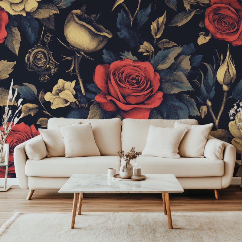 Vintage Tattoo Wallpaper | Murals Wallpaper