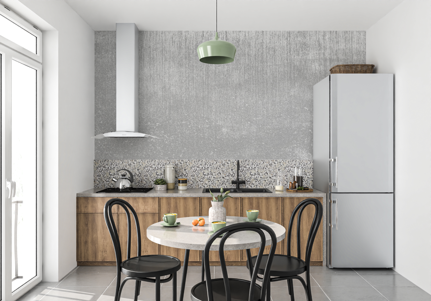 Metallic Gray Wallpaper | Murals Wallpaper