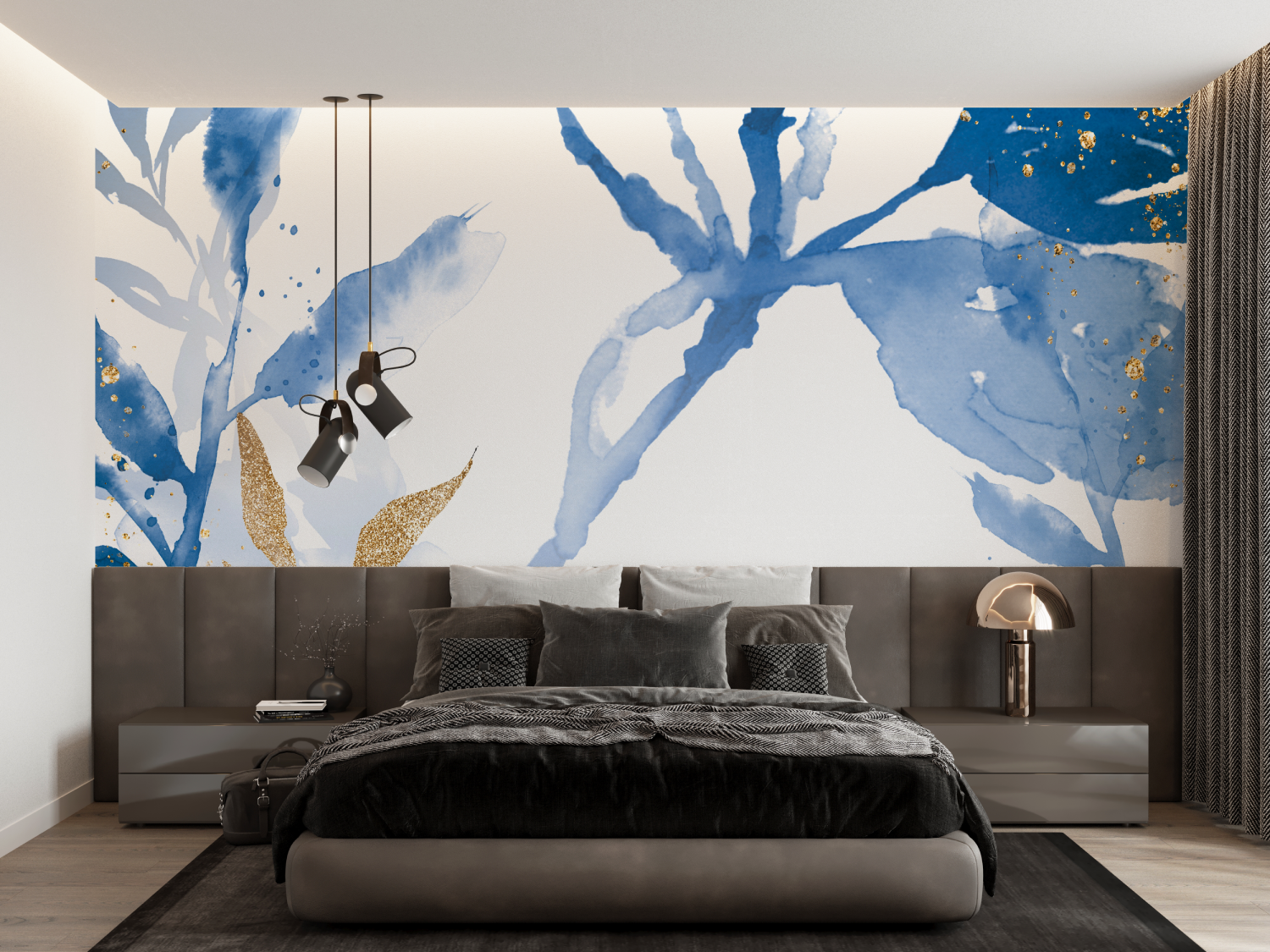 Blue Flower Wallpaper | Murals Wallpaper