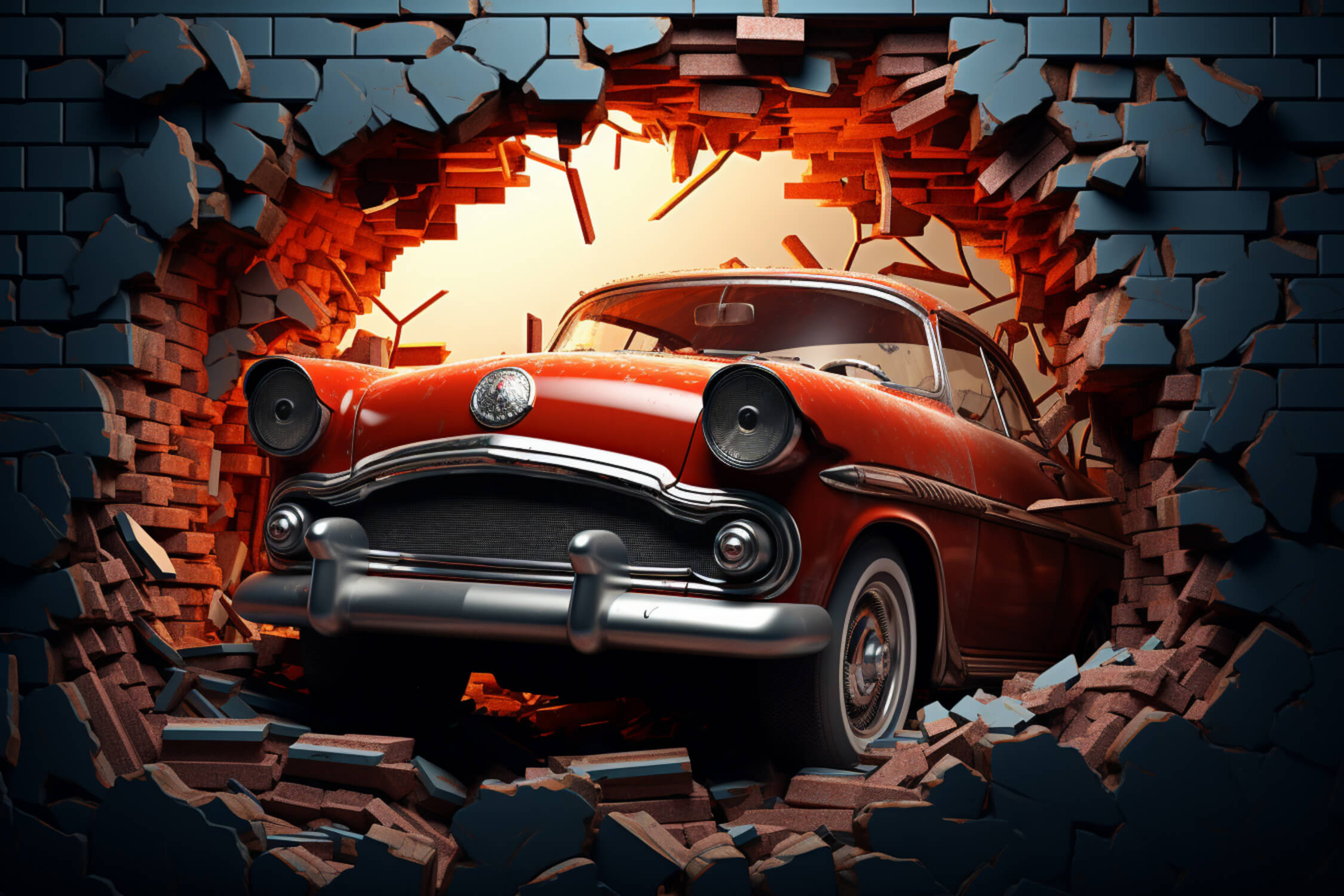 Car-Themed Boys' Room Wallpaper | Murals Wallpaper