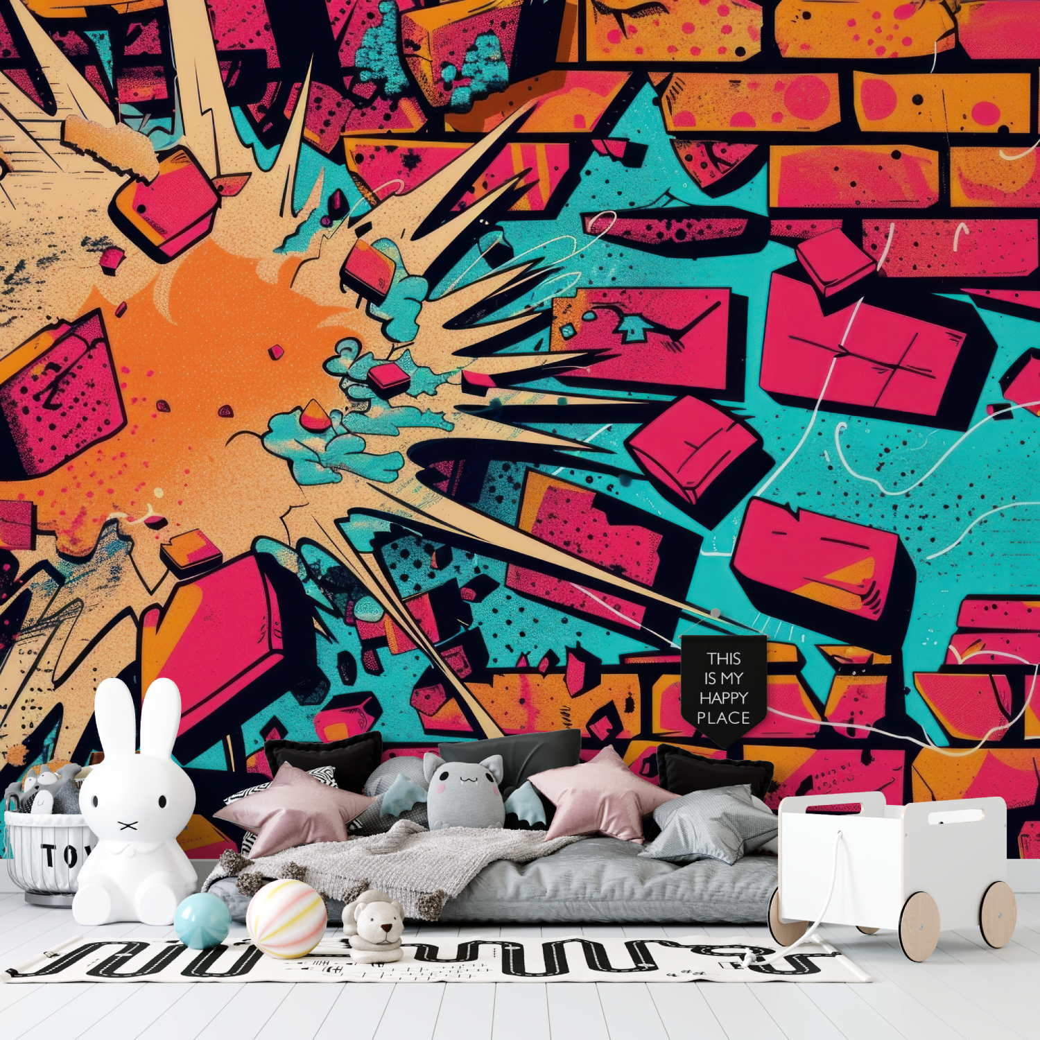 Urban Graffiti Teen Wallpaper | Murals Wallpaper