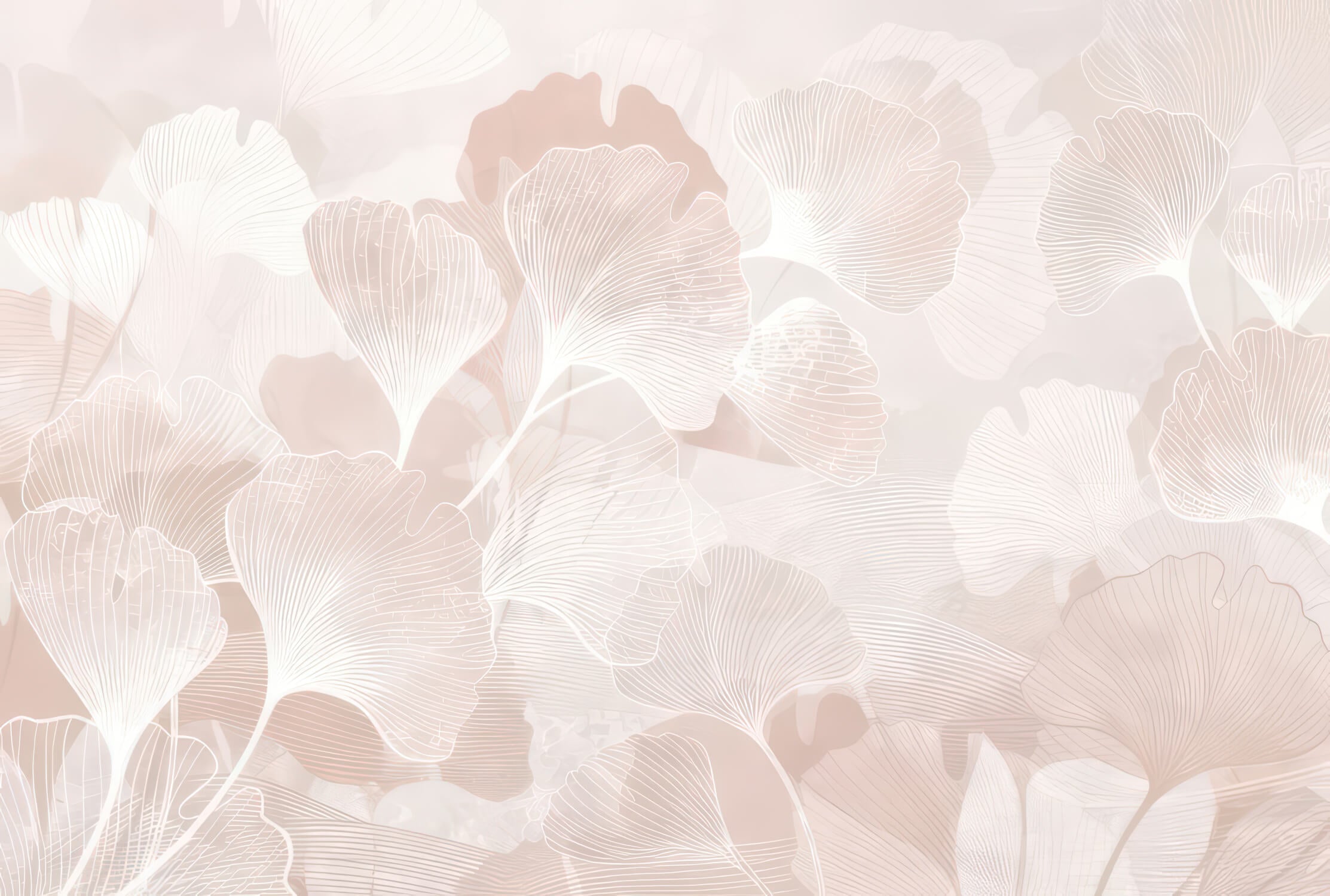 Powder Pink Floral Cocooning Wallpaper | Murals Wallpaper