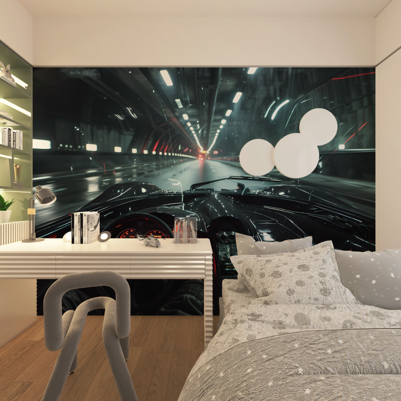 Büroauto-Tapete | Wandbildtapete