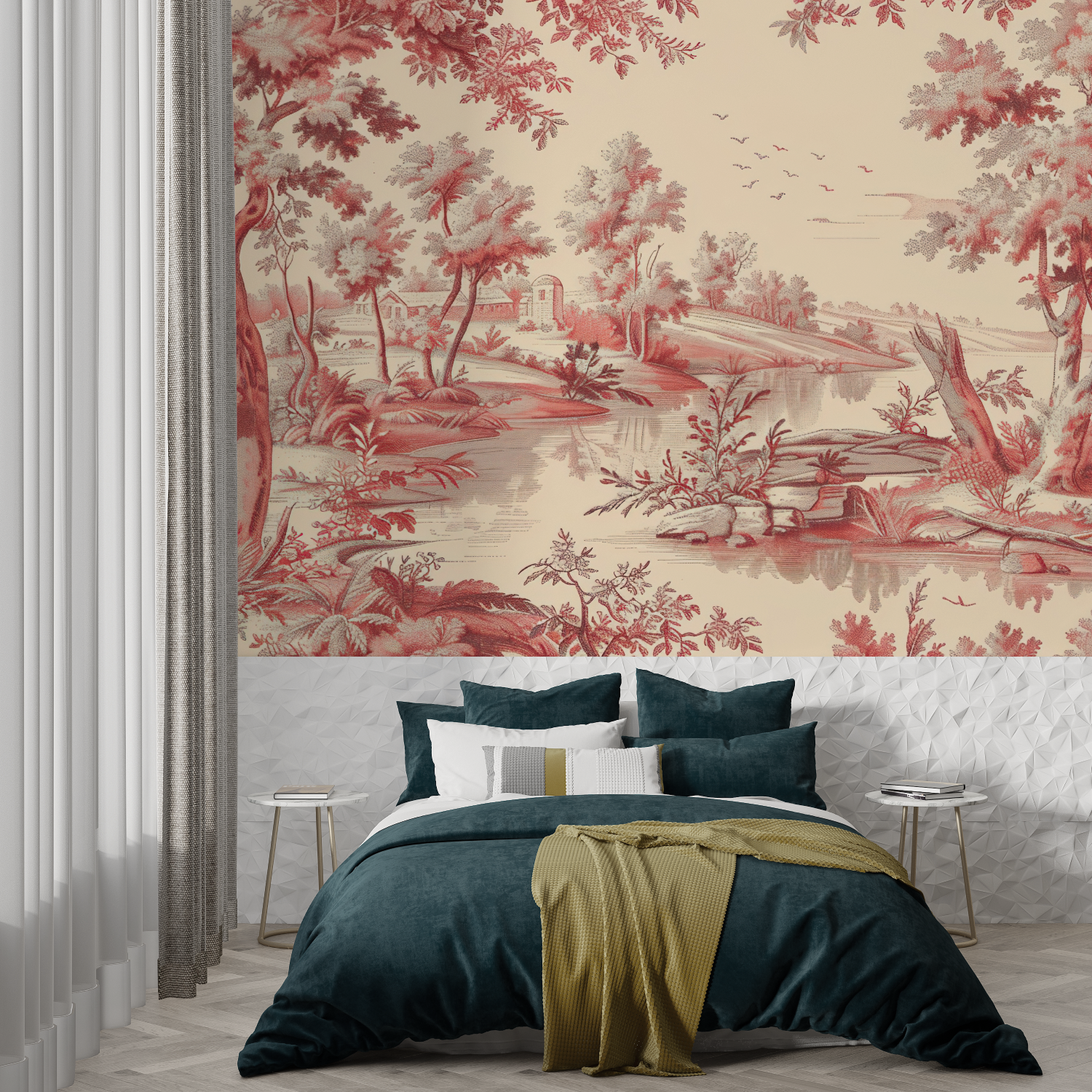 Artistic Toile de Jouy Wallpaper | Murals Wallpaper