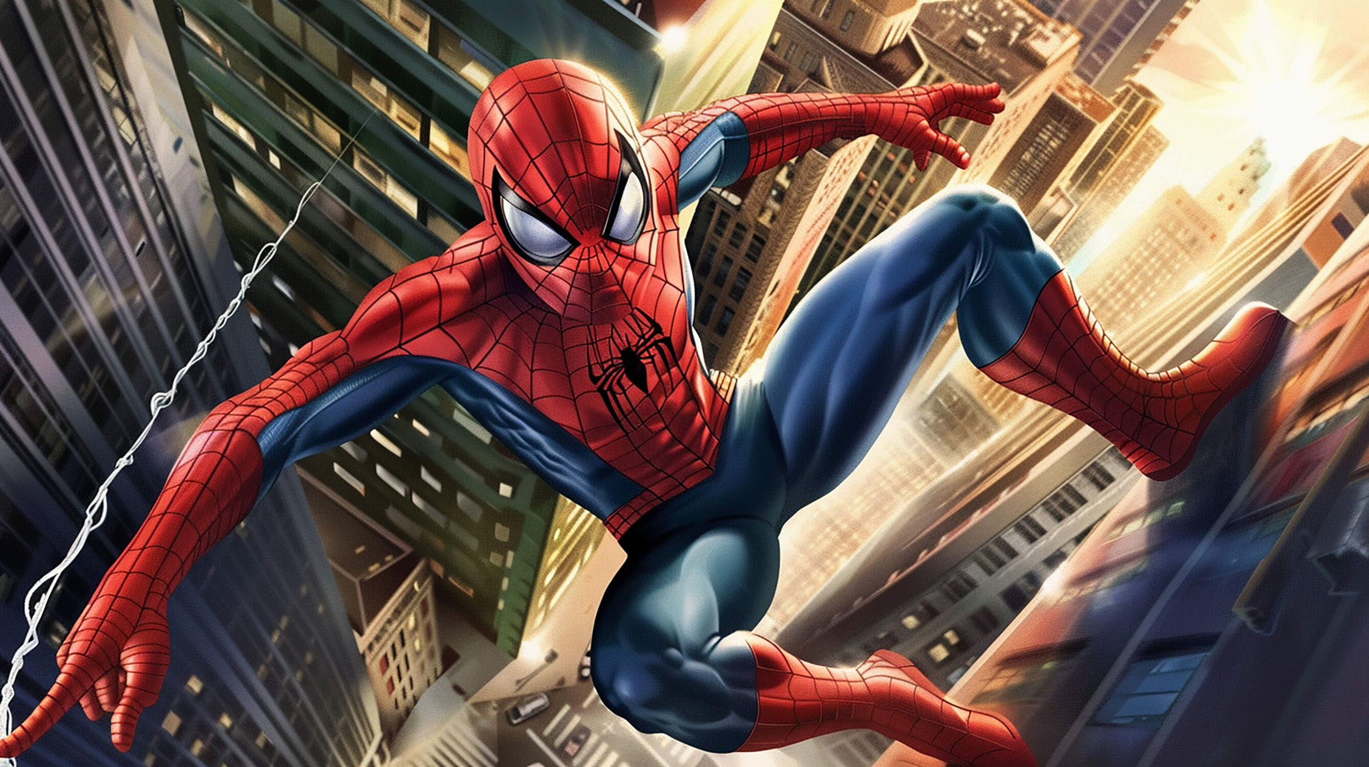 Vintage Spiderman Climbing Wallpaper | Murals Wallpaper