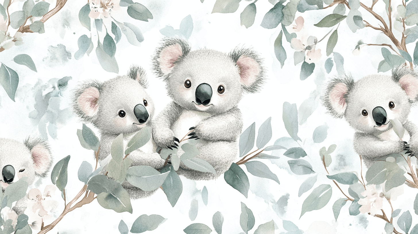 Koala Wallpaper and Tender Moments | Murals Wallpaper