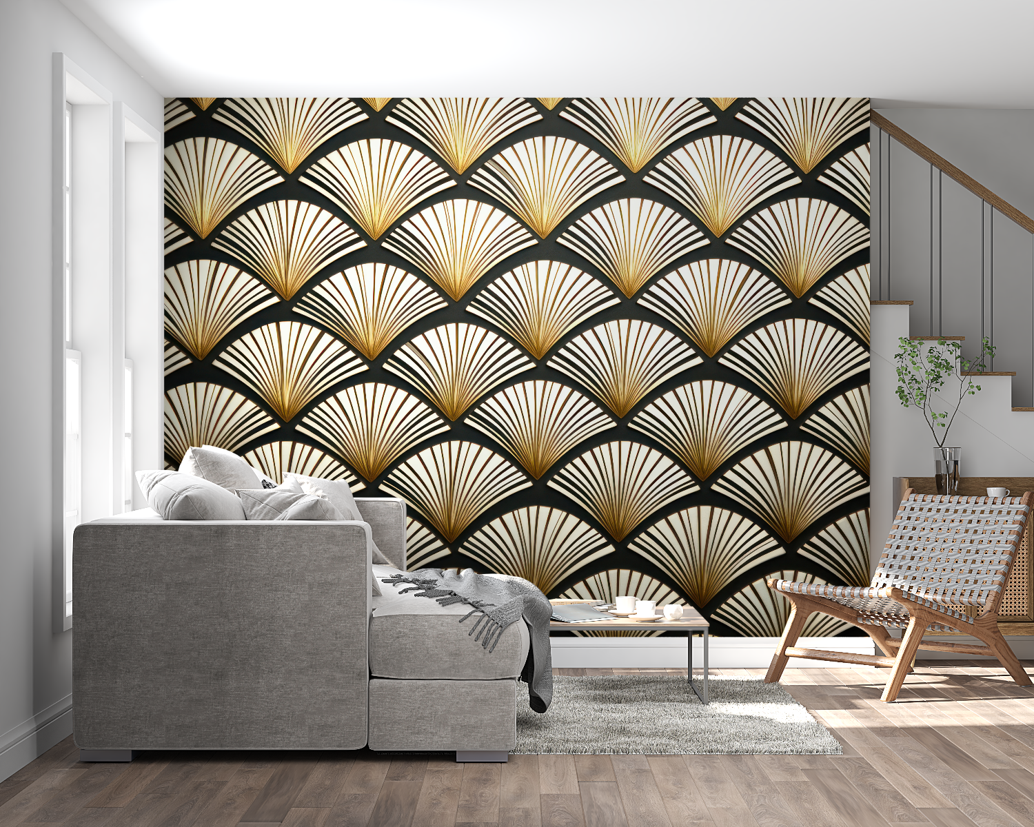 Art Deco Golden Mystery Wallpaper | Murals Wallpaper
