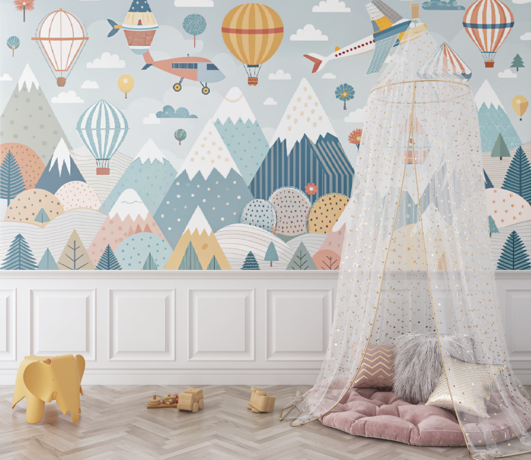 Tapete Adventure montagneuse bébé - Chambre de bebe