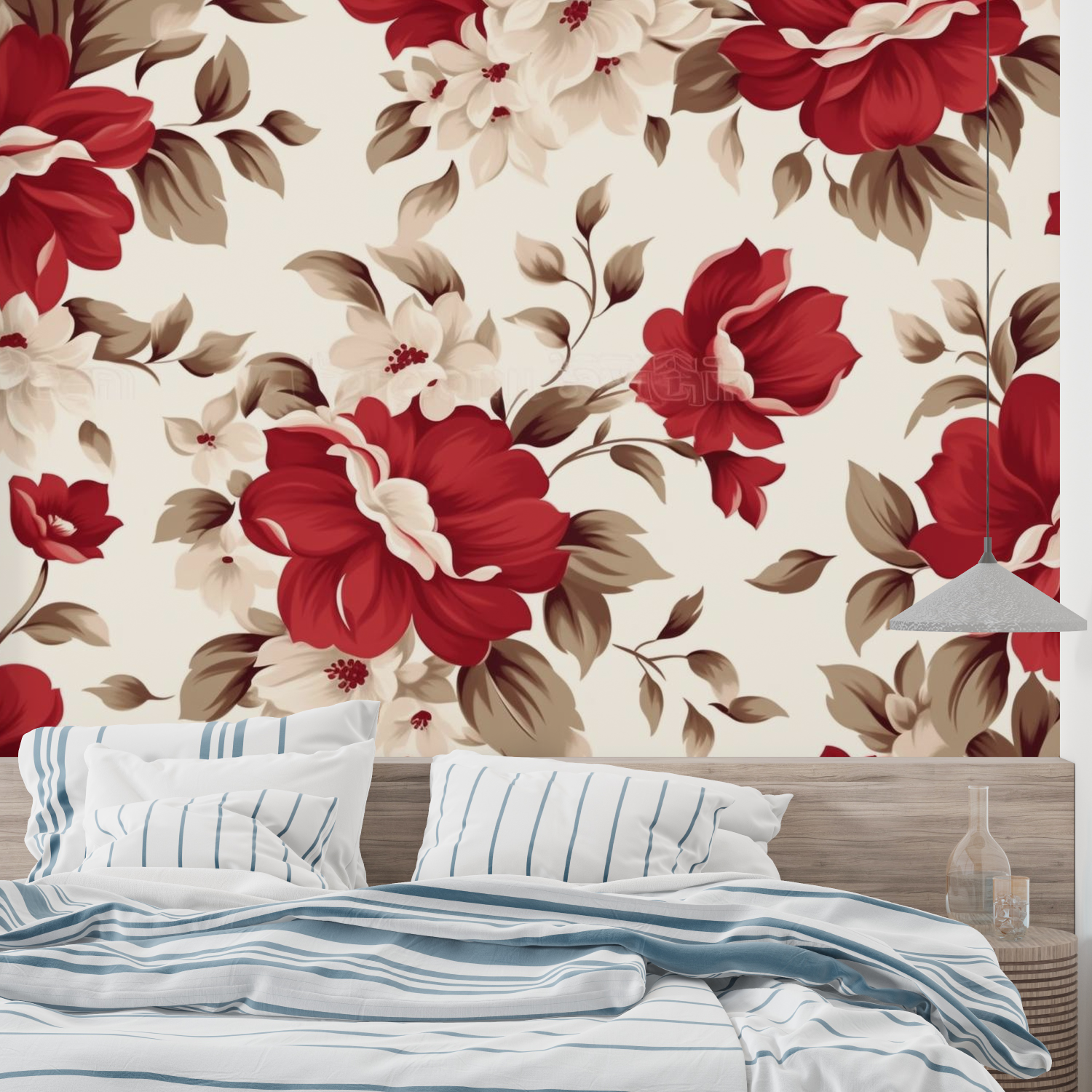 Red Flower Wallpaper | Murals Wallpaper