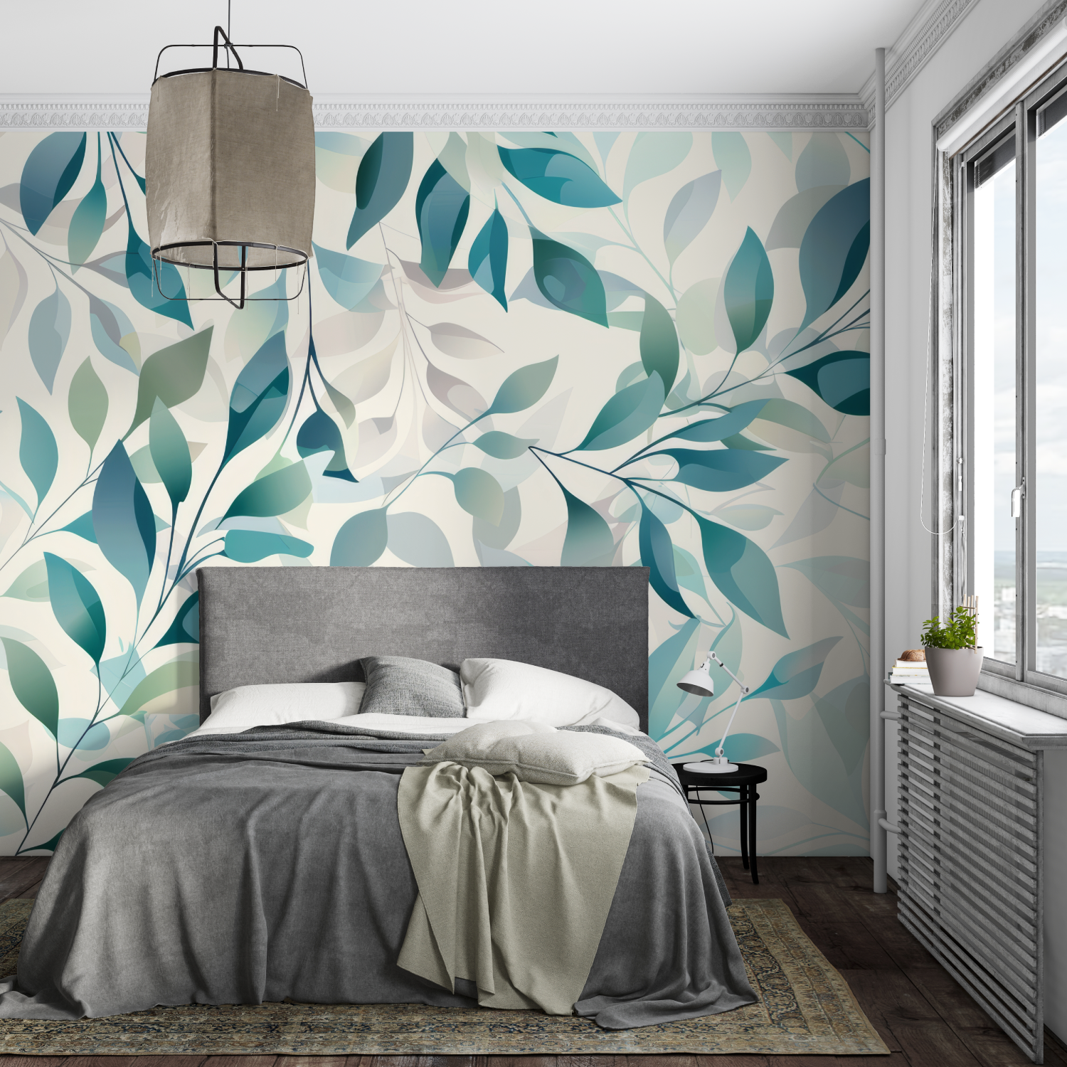 Blue and Green Wallpaper | Murals Wallpaper