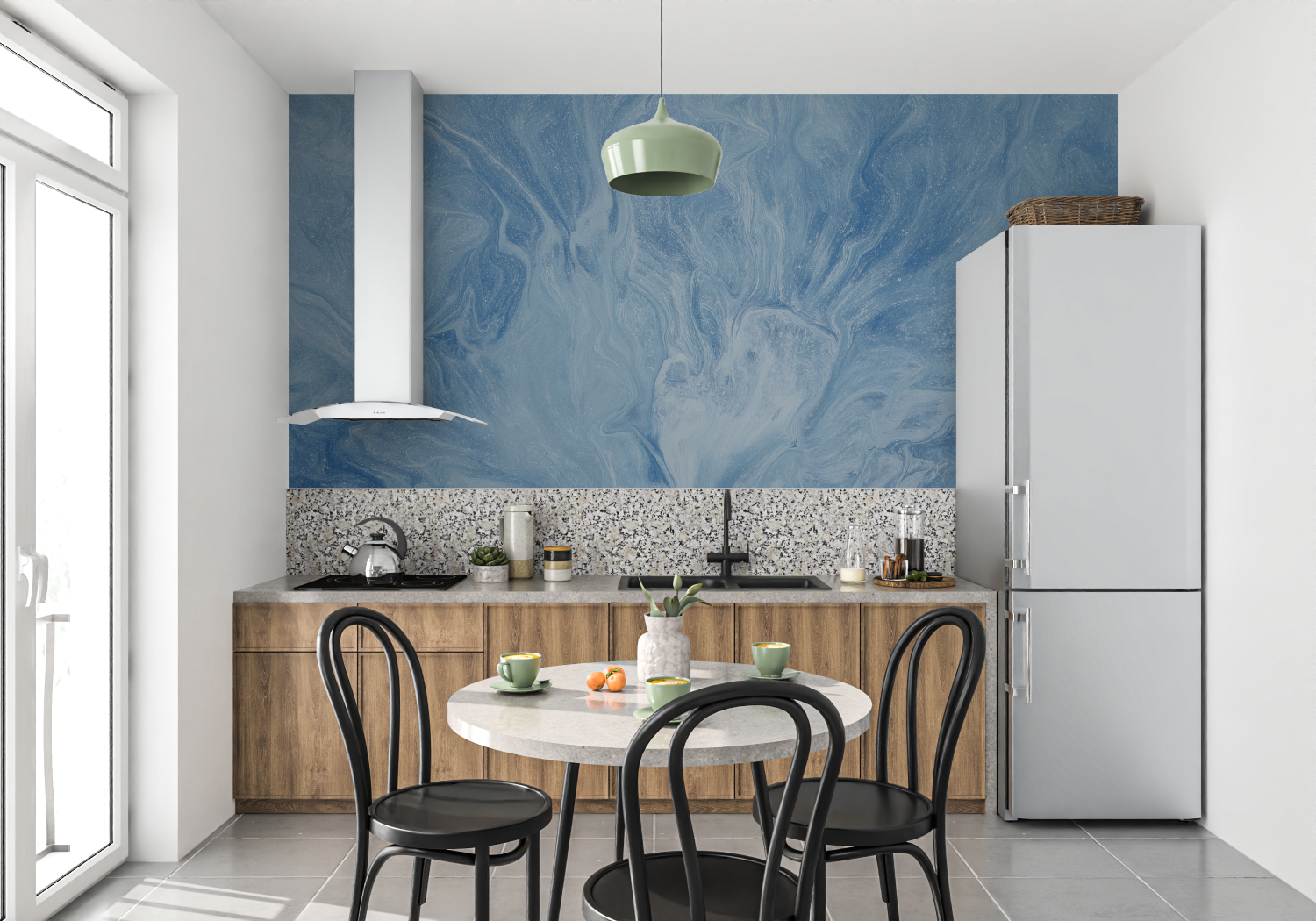 Blue Tone Wallpaper | Murals Wallpaper