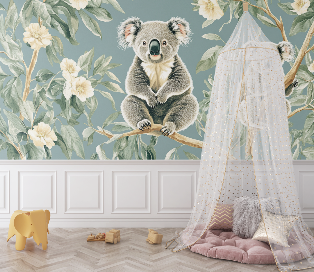 Koala Wallpaper in a Magical Forest | Murals Wallpaper