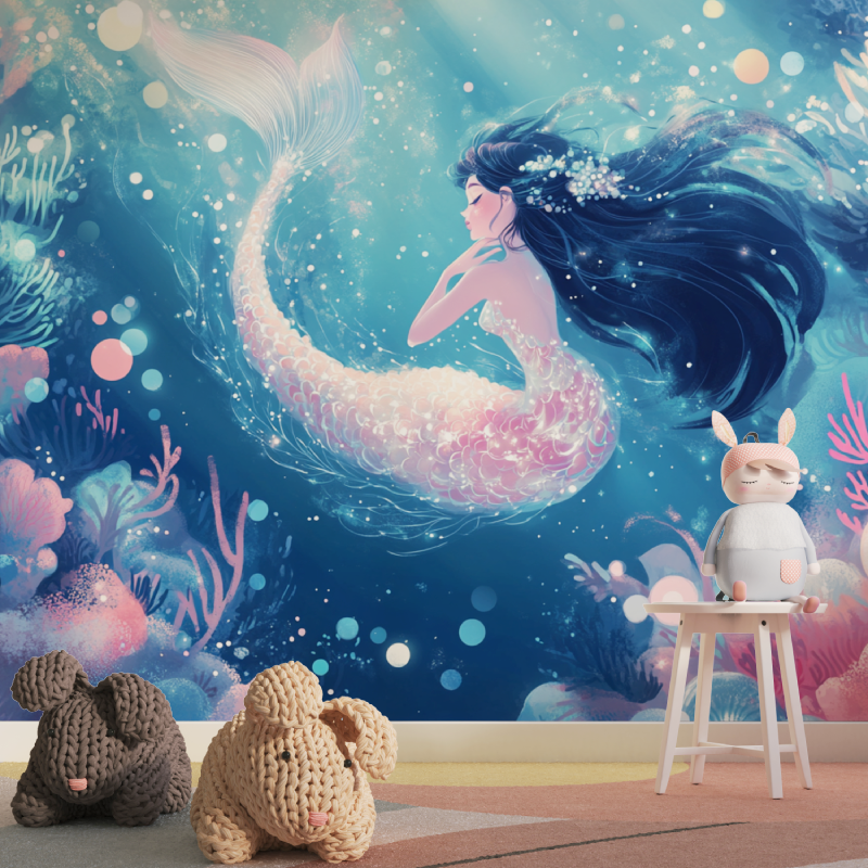 Mermaid Princess Fairy Tale Wallpaper | Murals Wallpaper