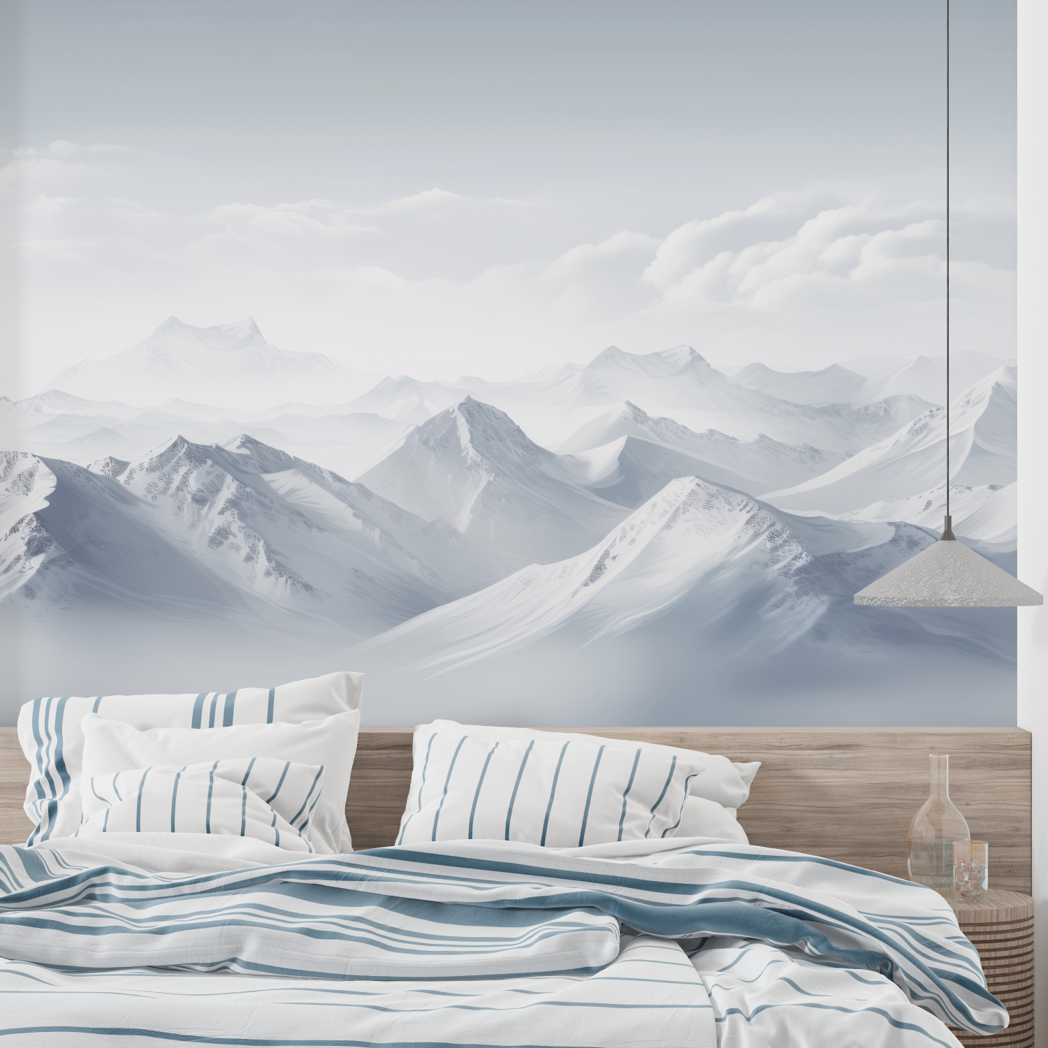 Watercolor Alps Wallpaper | Murals Wallpaper