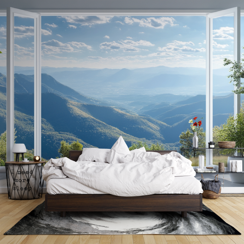 Panoramische Tapete Trompe...e offenes Leroy Merlin Wand