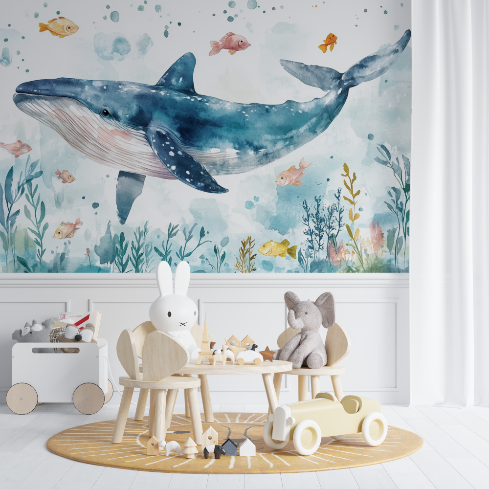 Marine Wallpaper Sea and Whale | Murals Wallpaper