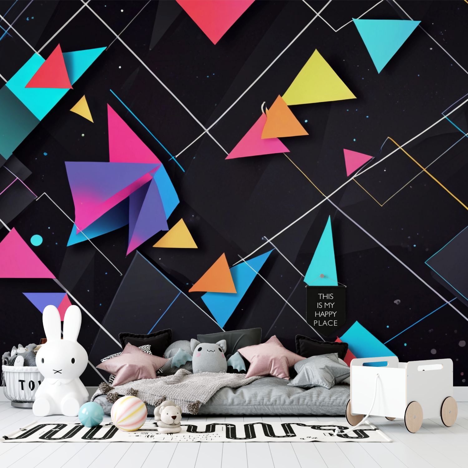 3D-Teenager-Hintergrundbild | Wandbild-Hintergrundbild