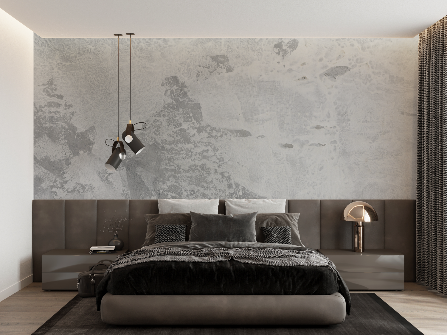Gray Concrete Effect Wallpaper | Murals Wallpaper