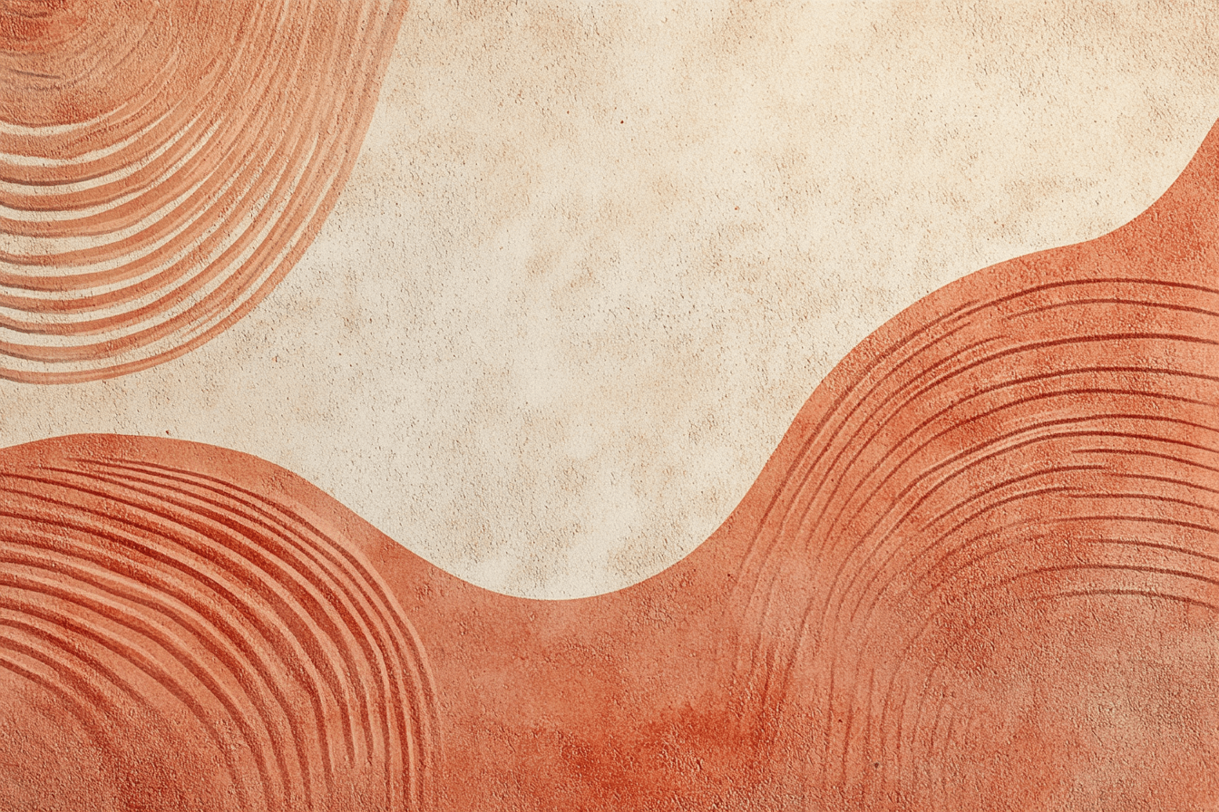 Terracotta Japanese Inspiration Wallpaper | Murals Wallpaper