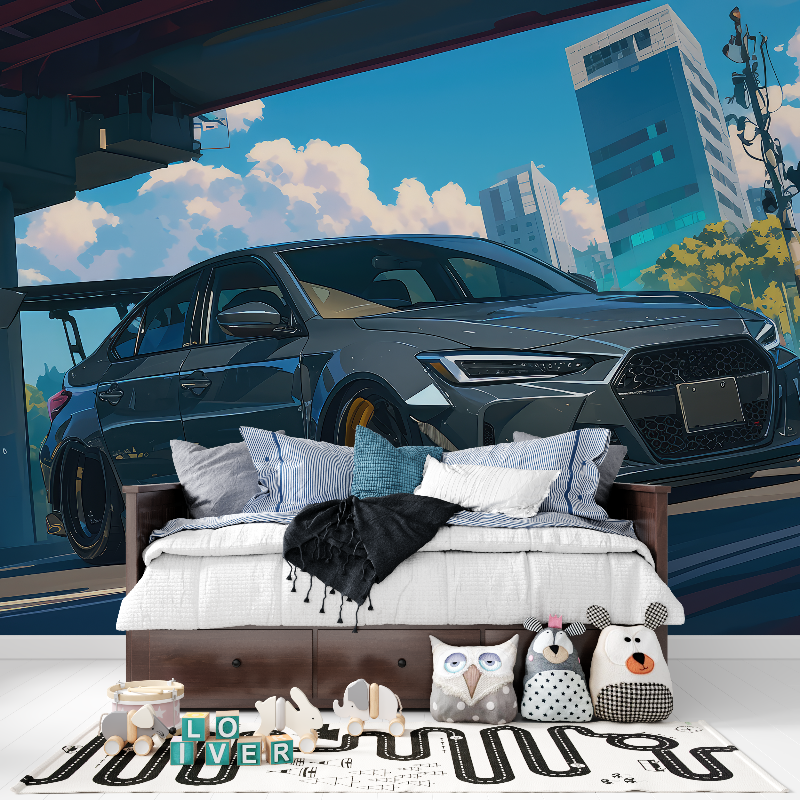 Anime Car Wallpaper | Murals Wallpaper