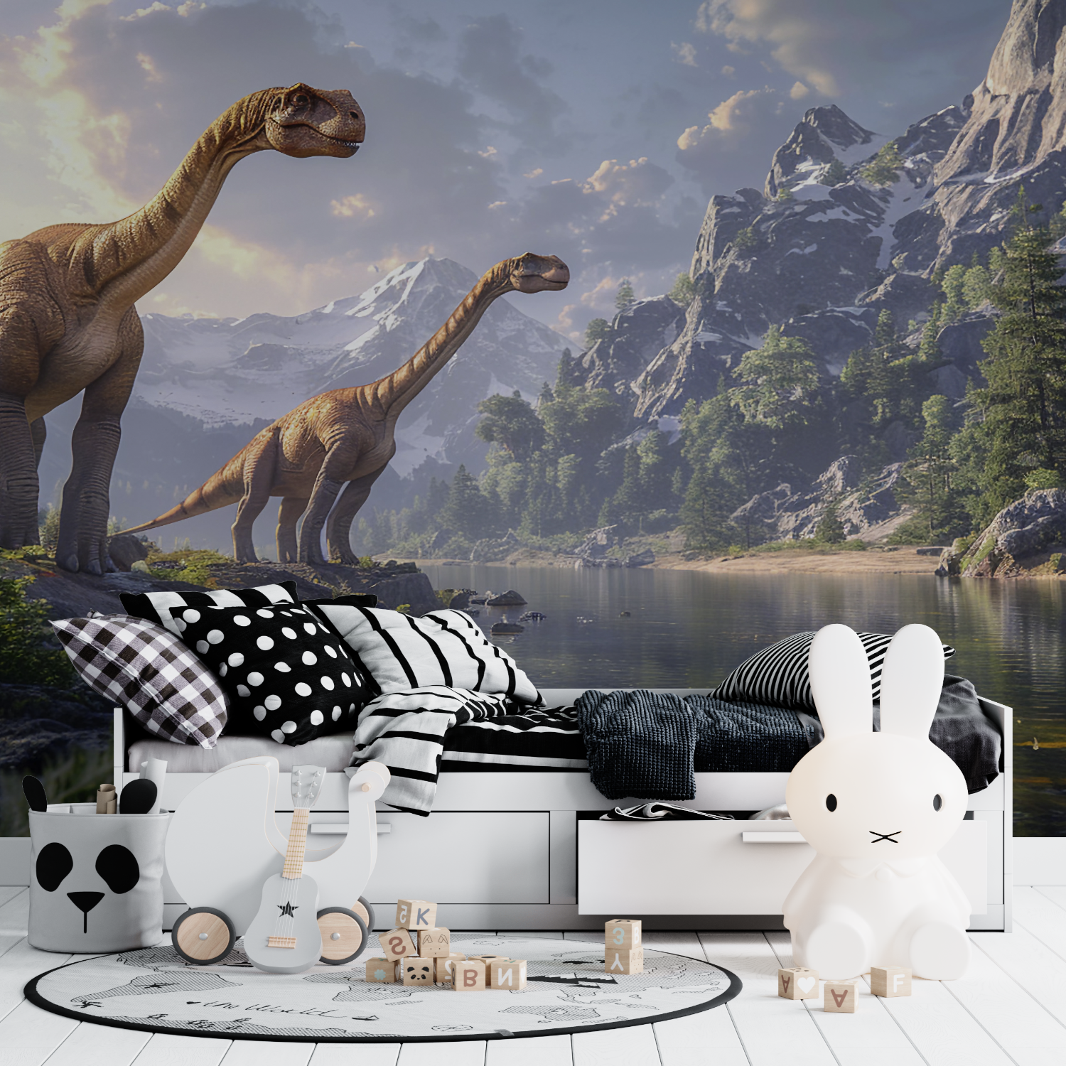 Dinosaur Wallpaper Long Neck | Murals Wallpaper